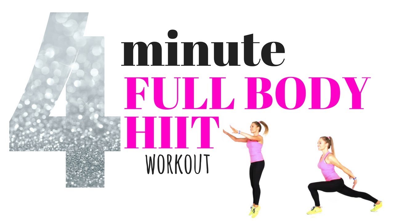 Full Body 4 Minute Hiit Home Workout For Women No Equipment Need And